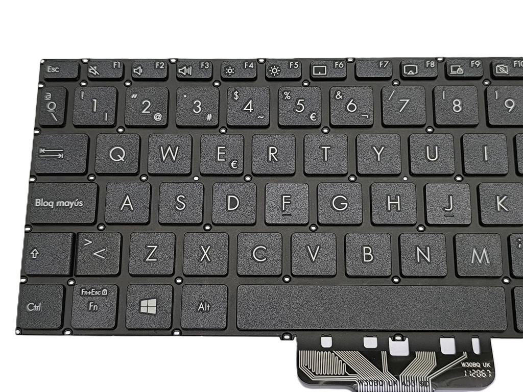 TECLADO ASUS X413, X421, E410, S433, M413 VIVOBOOK S14 (NEGRO) BOTON POWER