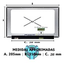 PANTALLA PORTATIL LED ULTRA SLIM 15.6 PUL 30 PINES NANO EDGE FULL HD 26 CM SIN SOPORTES NT156FHM-N43 V8.0