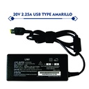 CARGADOR PORTATIL LENOVO 20V 2.25 AMP USB HOMOLOGADO