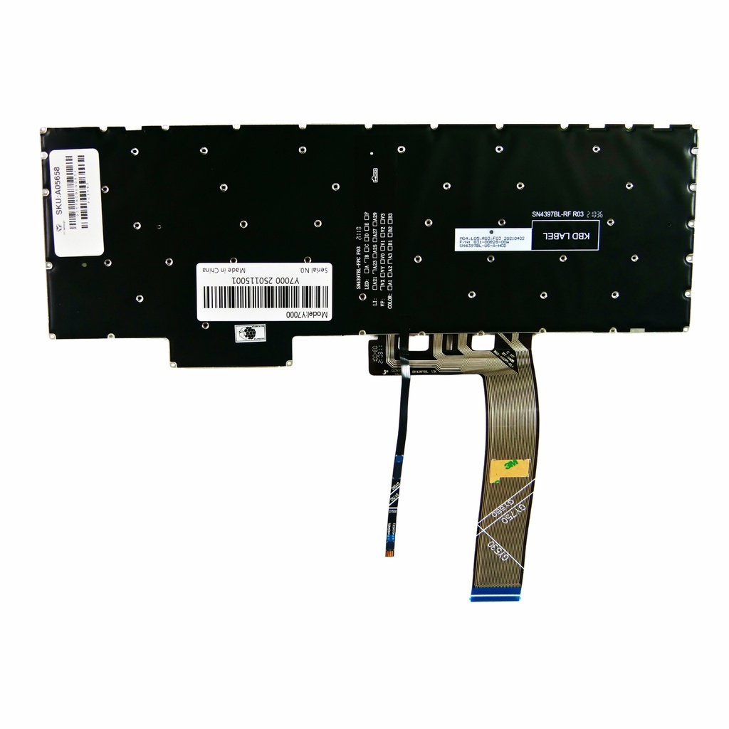 TECLADO LENOVO LEGION Y7000 2020 R7000 2020 GY530 GY550 GY750 Y550-15 Y550-17 5-15ARO5H 5-15IMH05H 5-17ACH6H,