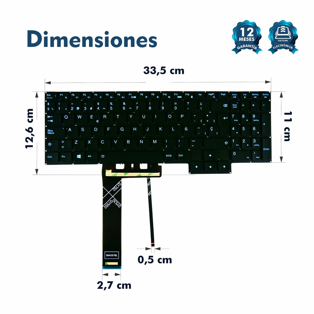 TECLADO LENOVO LEGION Y7000 2020 R7000 2020 GY530 GY550 GY750 Y550-15 Y550-17 5-15ARO5H 5-15IMH05H 5-17ACH6H,