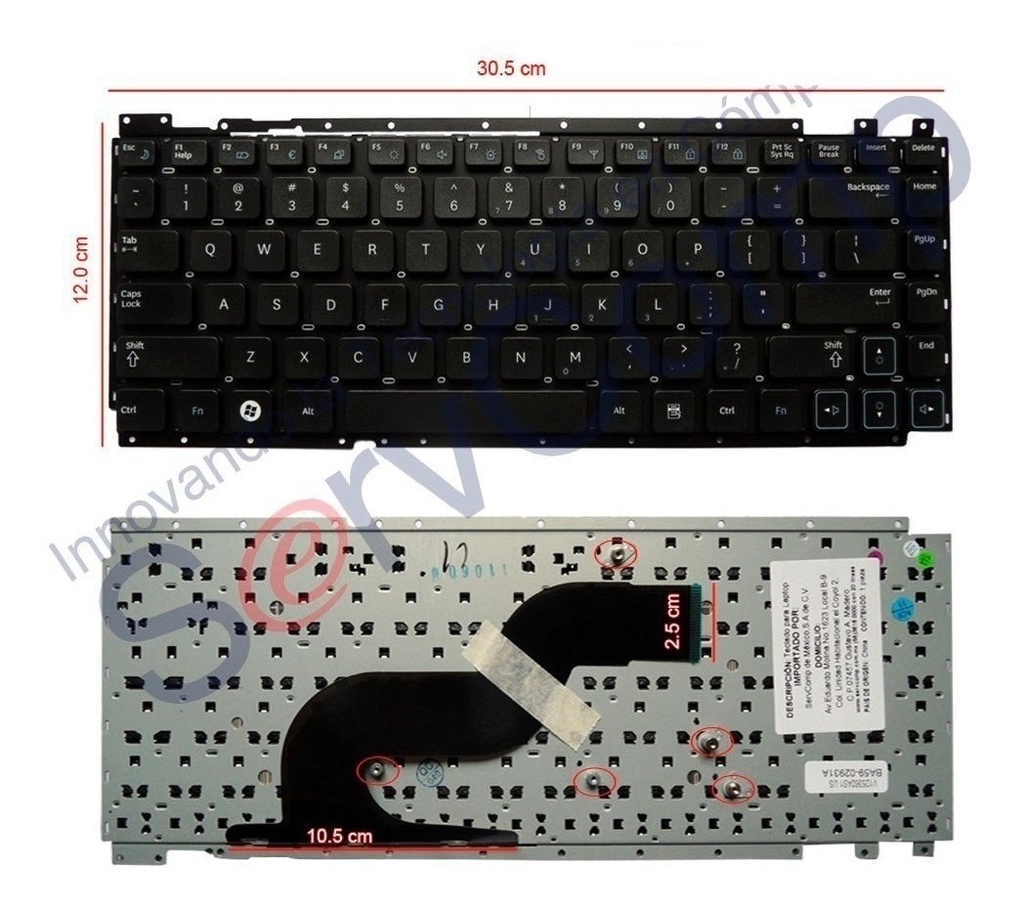 TECLADO PORTATIL SAMSUNGNP-RC410 / NP- RV411