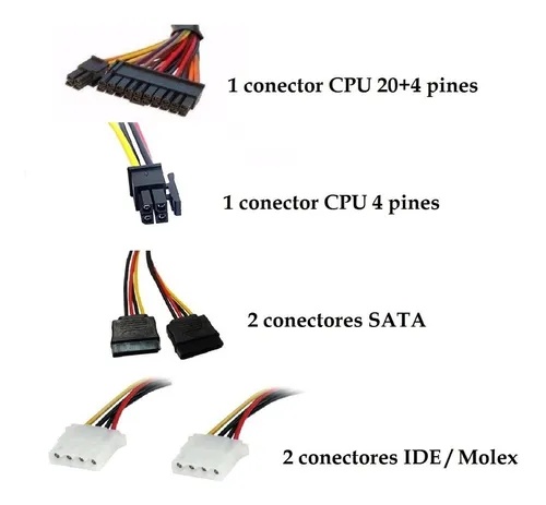 Fuente de poder para PC J&R ATX-780 PSU-004
