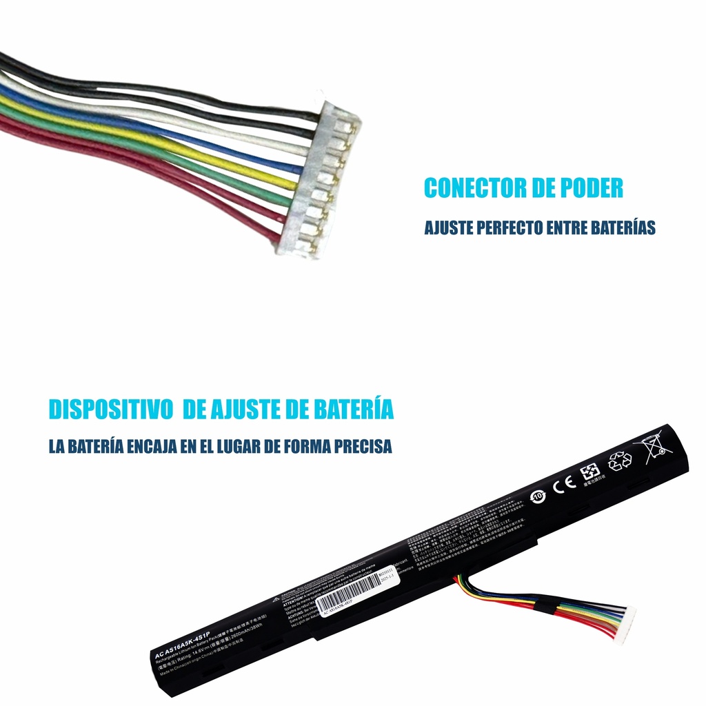 Bateria Acer Aspire E15 E5-475G /E5-476 /E5-575G  523G 14.8V AS16A5K