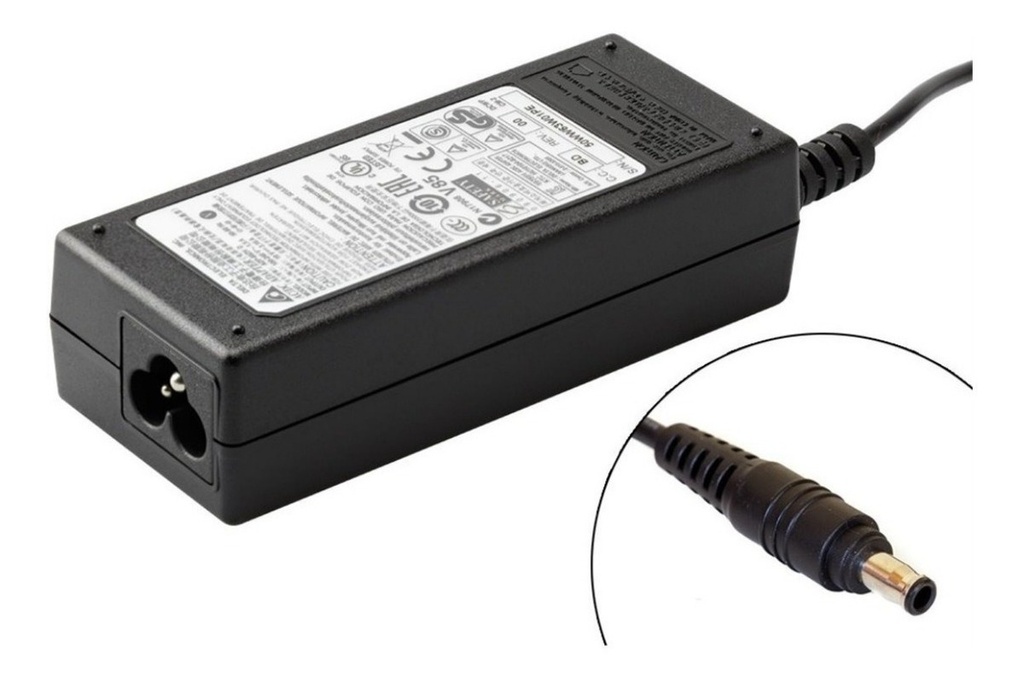 CARGADOR PORTATIL SAMSUNG 19V 3.16 AMP 5.5*3.0MM HOMOLOGADO