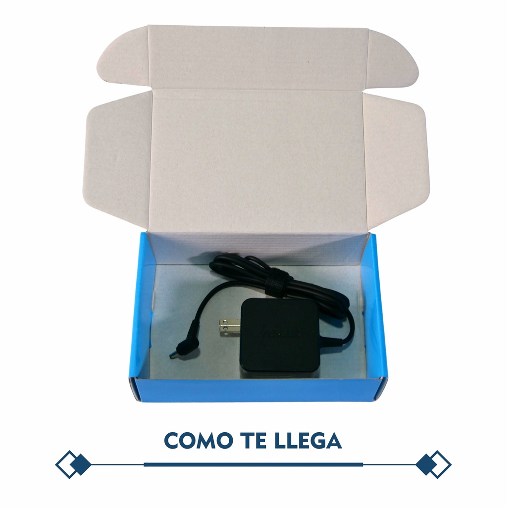 CARGADOR PORTATIL ASUS VIVOBOOK 19V 2.37 AMP 4.0* 1.35 MM ORIGINAL
