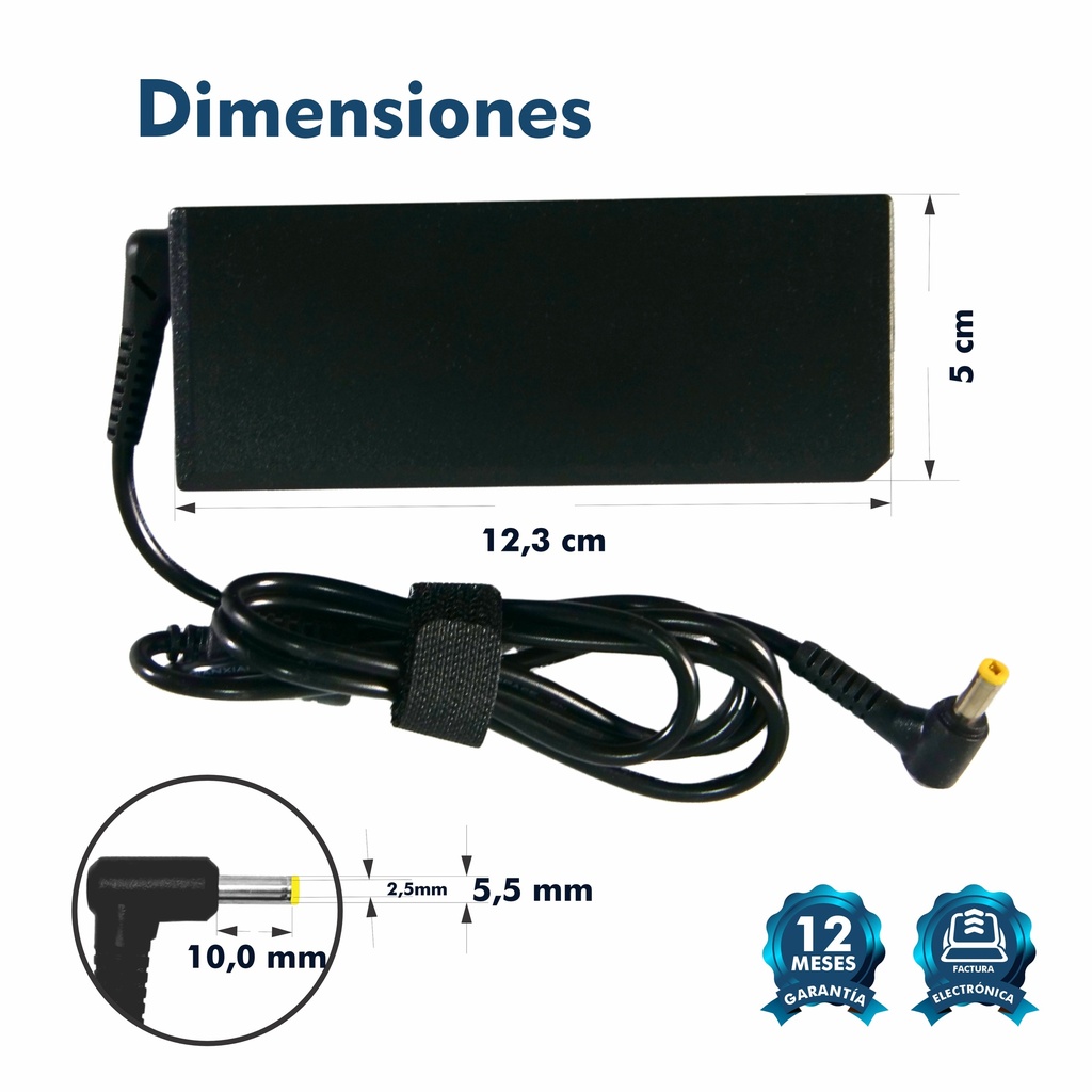 CARGADOR PORTATIL LENOVO 20V 3.25 AMP 5.5*2.5MM HOMOLOGADO