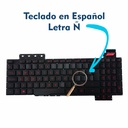 TECLADO ASUS TUF FX503V / FX503VD / FX503VD-WH51 / FX503VM / FX503VM-EH73 / FX63V / FX63VM / FX63VD TECLAS ROJAS