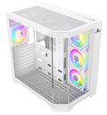 CHASIS ICEBERS CRISTAL EDGE GAMING CASE BLANCO RGB  FAN 7