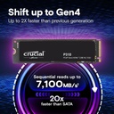 DISCO SSD M.2 PCIe 4.0 NVME 500GB P310 6,600 MB/s CRUCIAL