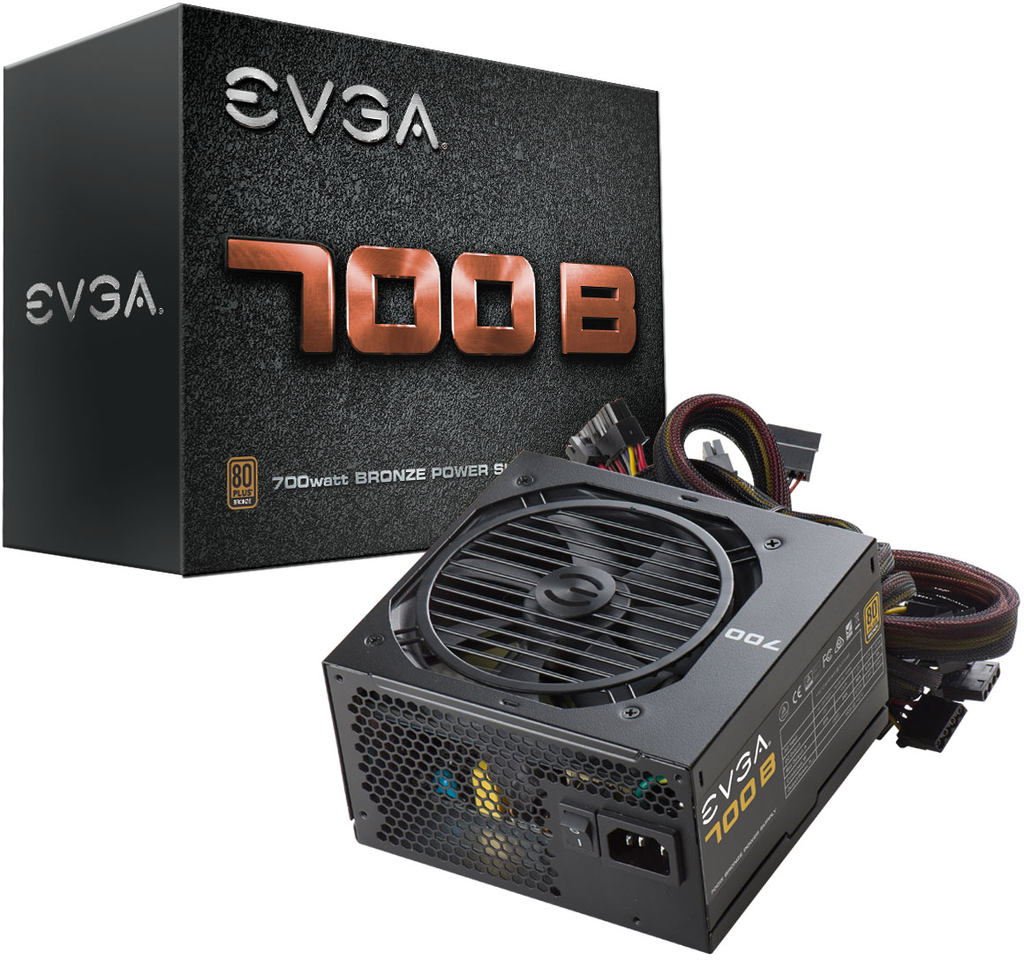 FUENTE PODER EVGA 700W BRONZE MODELO: 100-B1-0700