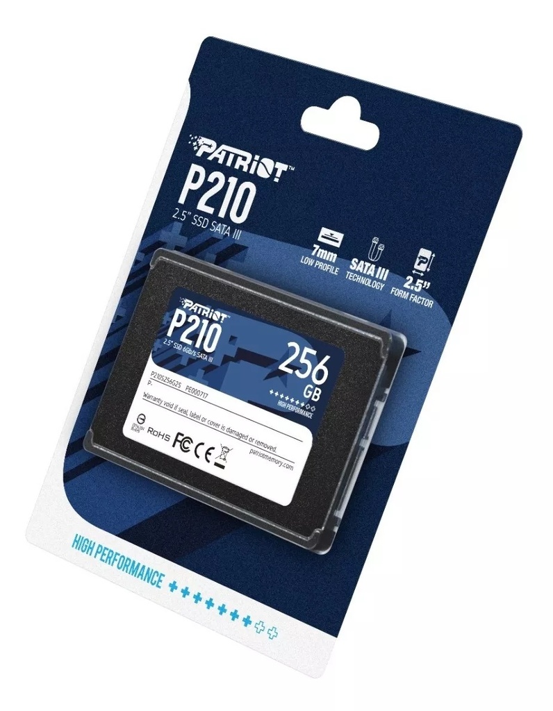 SSD SATA 256 GB PATRIOT MOD: P210
