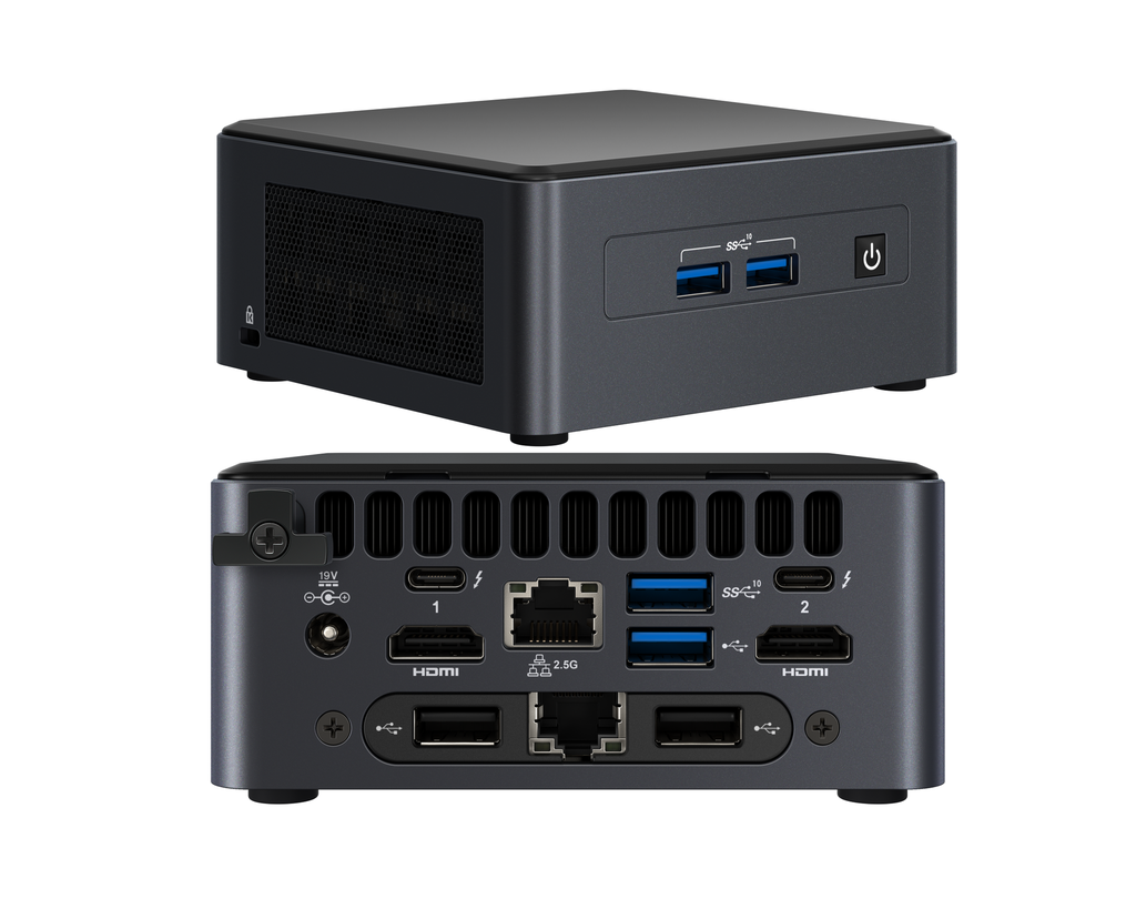CPU INTEL NUC PRO I3 1115G4 4.10GHZ RAM DDR4 8GB NVME 512GB LICENCIA WINDOWS 11 PRO MODELO: NUC11TNH 30L