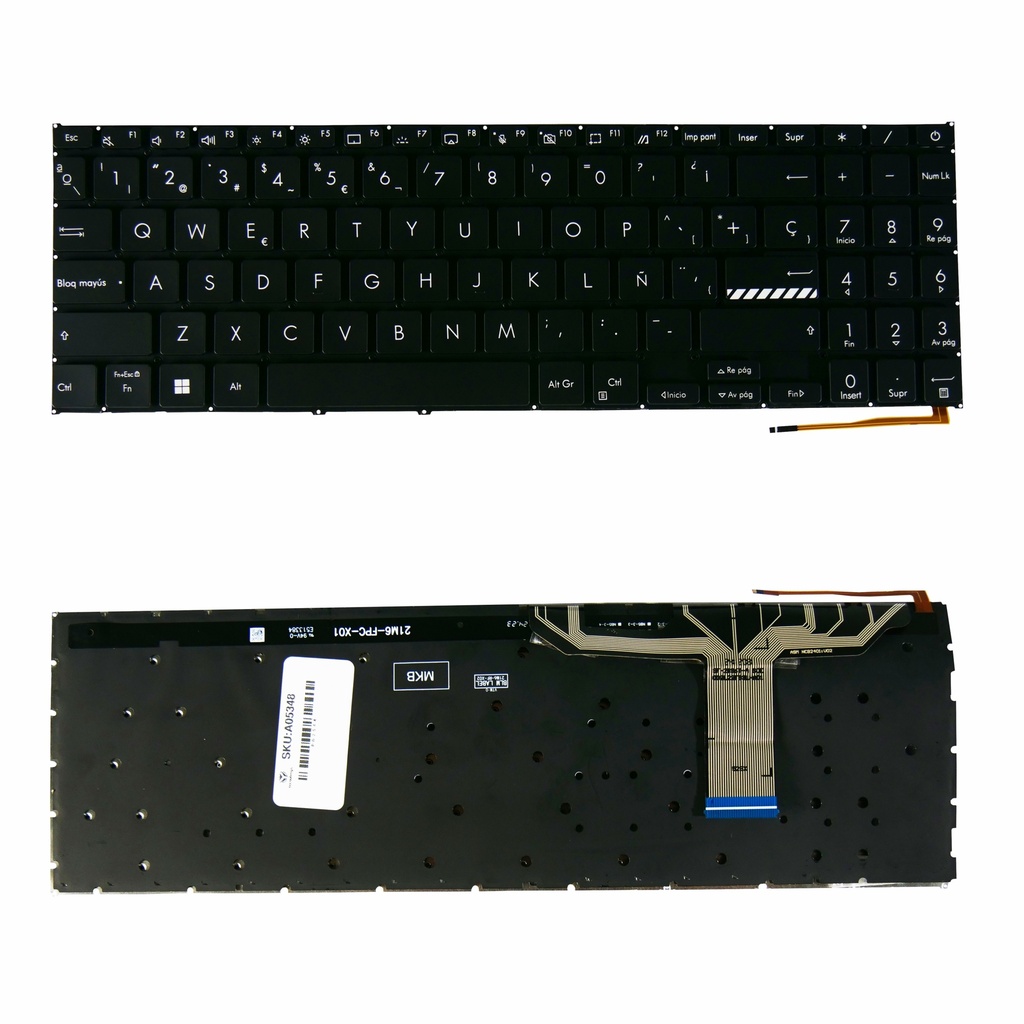 TECLADO PORTATIL ASUS X1502 X1502za M1502 X1503 M1503qa X1504