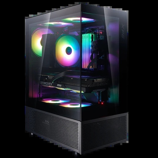 [MINXPG] Chasis Gamer XPG INVADER X MINI + 5 Fans ARGB Black