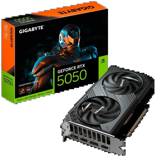 [TA5563] TARJETA VIDEO GIGABYTE RTX 5050 WINDFORCE OC 8GB 128 bits GDDR6