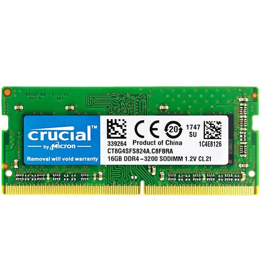 [A7123] RAM PORTATIL DDR4 16GB 3200MHZ CRUCIAL