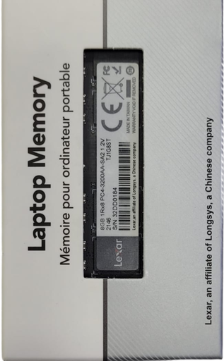 [LEXAR123] RAM PORTATIL DDR4 8GB 3200MHZ LEXAR  MODELO: LD4AU008G-R3200USST