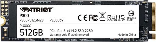 [OP2351] DISCO SSD M.2 NVME 512GB P300 PATRIOT (OPEN BOX)