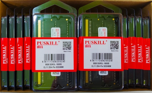 [TECNO12] RAM PORTATIL DDR3 8GB PC3L 1.35V 1600MHZ--12800 PUSKILL