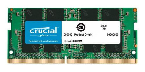 [TECNO23] RAM PORTATIL DDR4 8GB 2666MHZ CRUCIAL