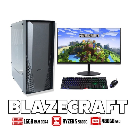 [ENS012] COMBO PC BLAZECRAFT (MONITOR, TECLADO Y MOUSE)