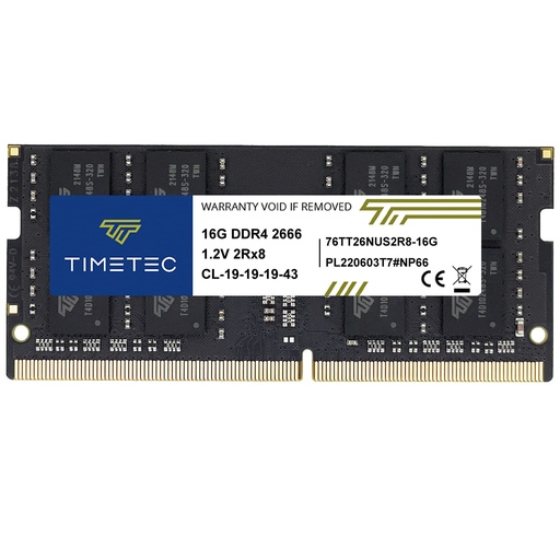[A9569] RAM PORTATIL DDR4 16GB 2666MHZ TIMETEC